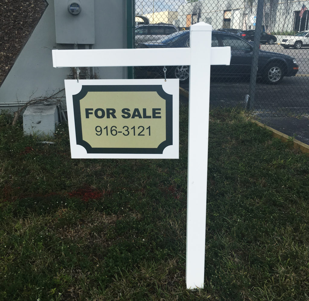 vinyl real estate post signs for sale