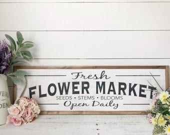 signs for flower distributors