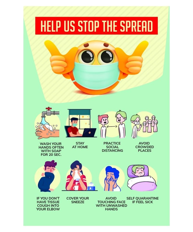 Help Stop The Spread Poster